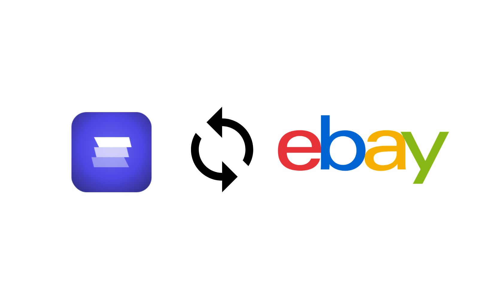 eBay へ価格反映・在庫同期するイメージ